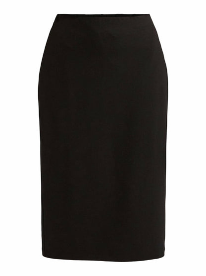 Scoop Womens Pull-On Ponte Midi Pencil Skirt Black Soot Size XL