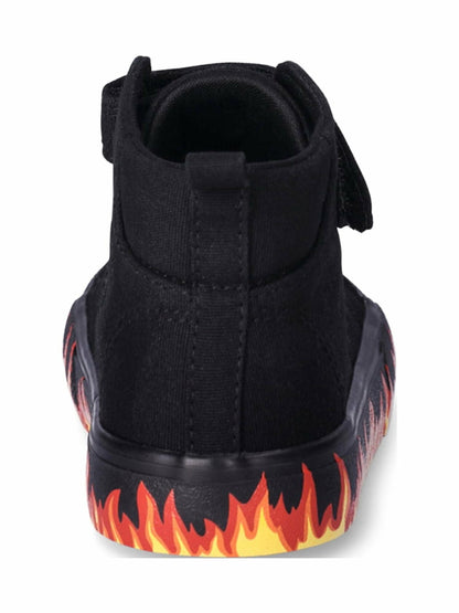 Wonder Nation Toddler Kids Casual Flame High Top Black Size 11 Toddler