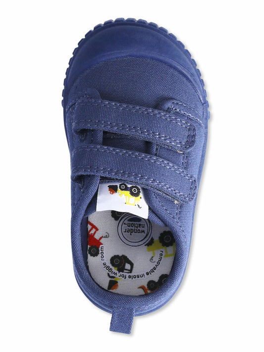 Wonder Nation Baby and Toddler Boys Two Strap Bump Toe Sneakers Navy Size 11