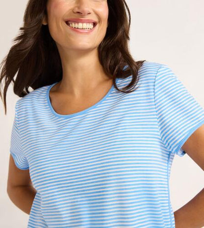 Joyspun Womens Sleep Tee and Pants Pajama Set 2-Piece