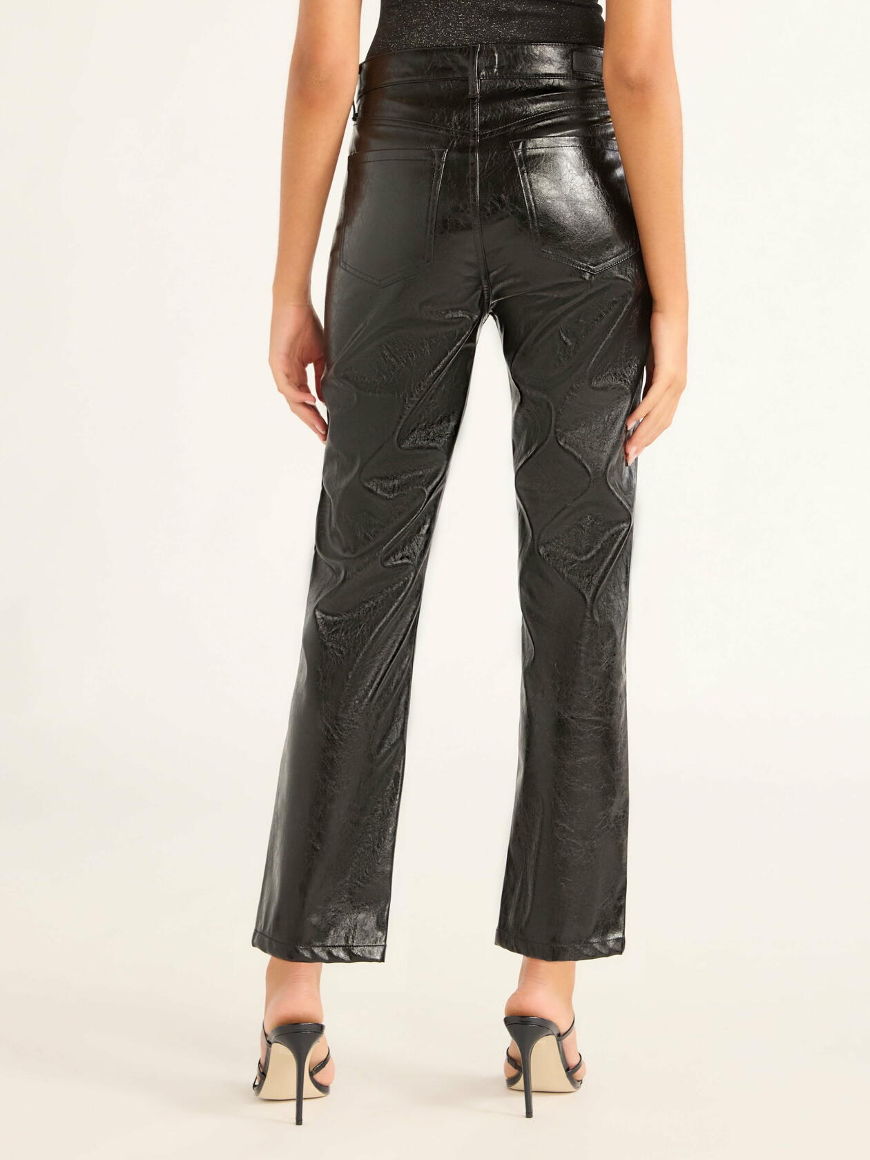 Sofia Jeans Womens Paloma Slim Straight High Rise Crop Pants Black Size 6