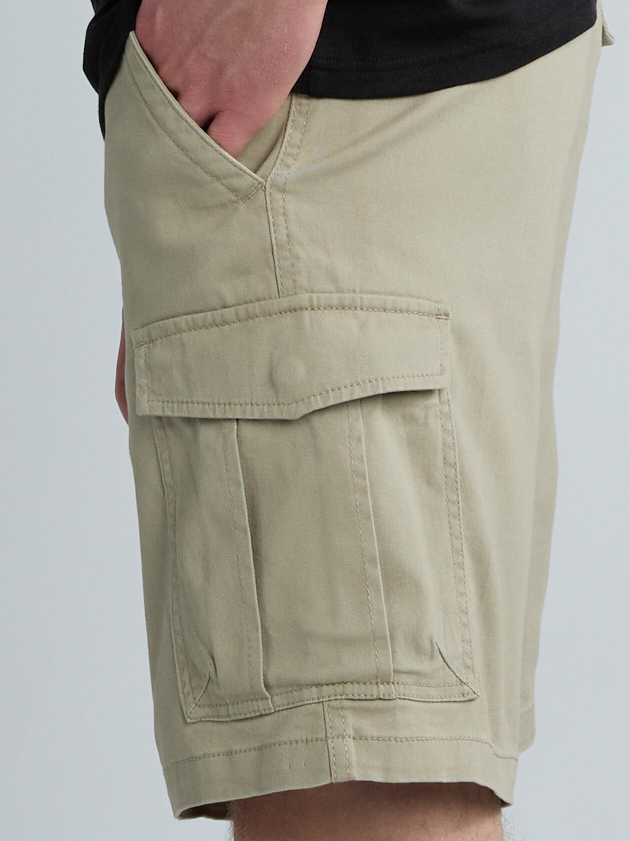 George Mens & Big Mens Cargo Shorts 10.5" Inseam Stone Wash Size 38