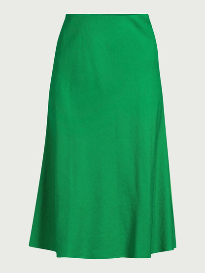 Free Assembly Womens Bias Slip Midi Skirt Jelly Bean Green Size XXL