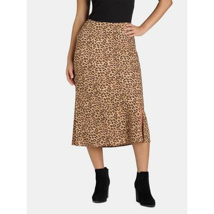 Time and Tru Womens Midi Slip Skirt 2-Pack