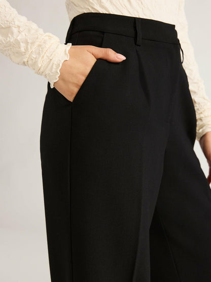 Sofia Jeans Womens Relaxed Fit High Rise Pants 32" Inseam Black Soot Size 4