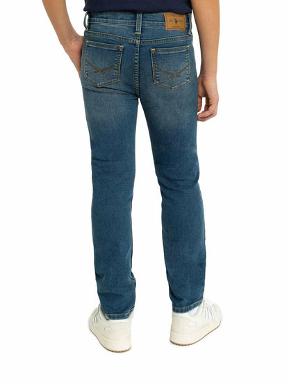 U.S. Polo Assn Boys Skinny Knit Denim Jean Medium Tinted Size 12