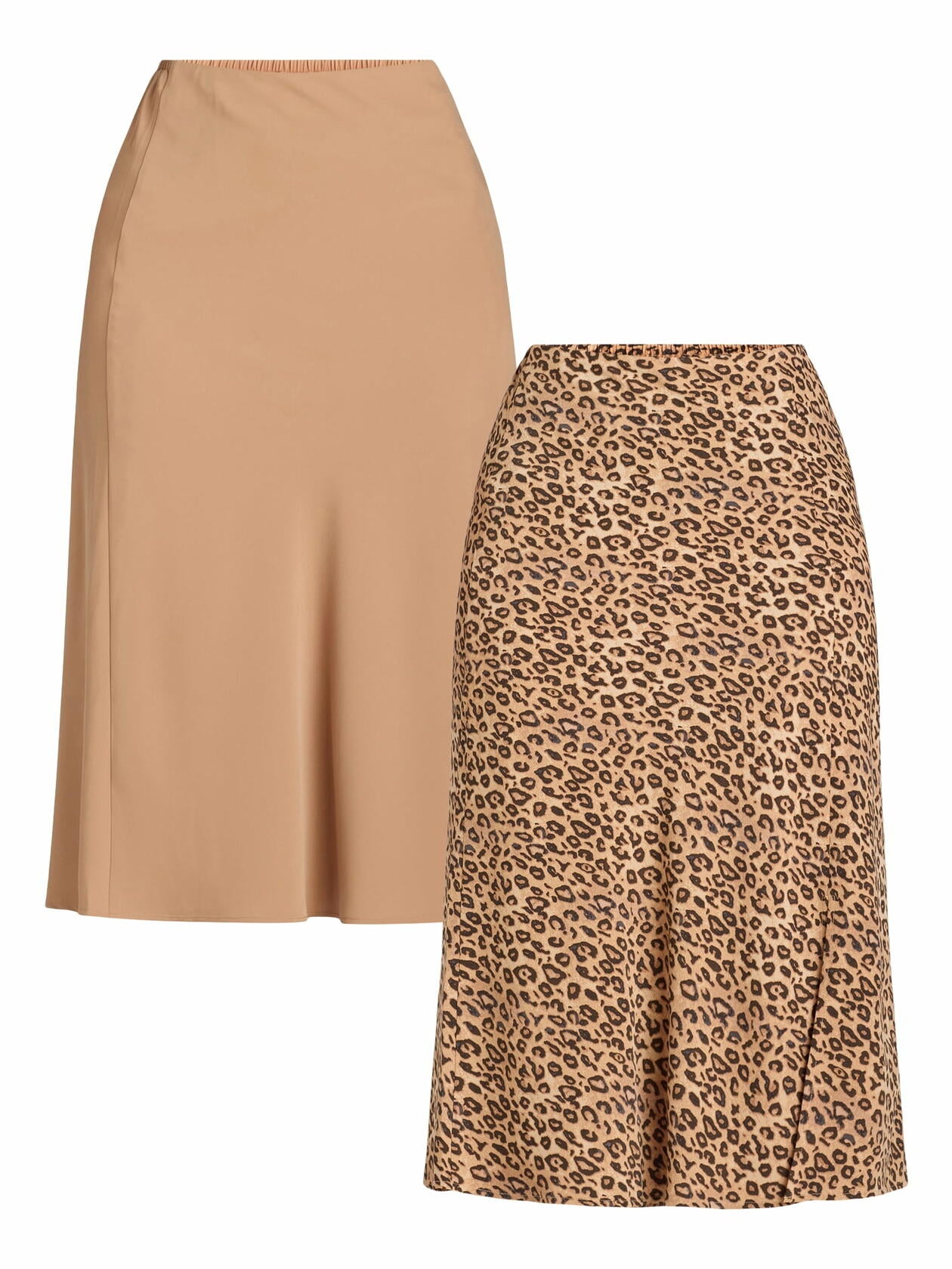 Time and Tru Womens Midi Slip Skirt 2-Pack