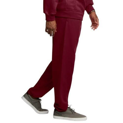 Fruit of the Loom Mens EverSoft Fleece Elastic Bottom Sweatpants with Pockets