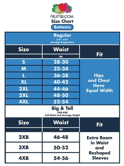 Fruit of the Loom Mens EverSoft Fleece Elastic Bottom Sweatpants with Pockets