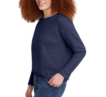 Hanes EcoSmart Womens Fleece Sweatshirt V-Notch