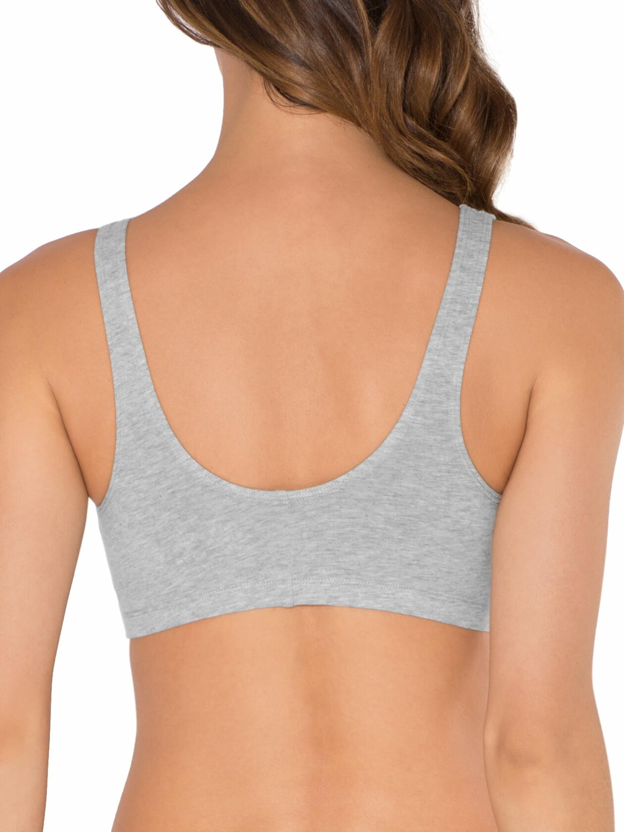 Fruit of the Loom Womens Front Close Bra 2-Pack White/Grey Size 38