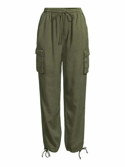 Time and Tru Womens Parachute Cargo Jogger Pants Sea Turtle Size XXL(20) Regular