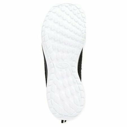 Athletic Works Womens Bungee Slip-On Sneakers Lightweight Lace-up Black Size 6