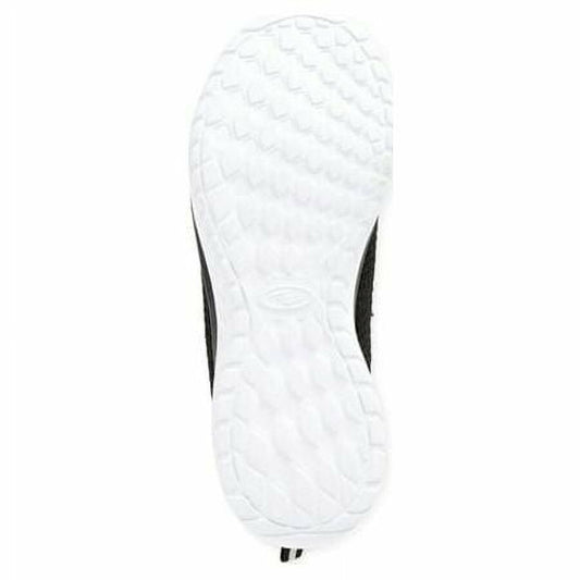 Athletic Works Womens Bungee Slip-On Sneakers Lightweight Lace-up Black Size 6