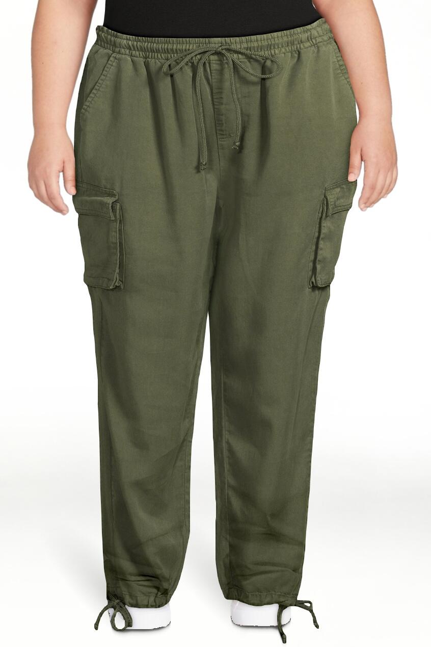 Time and Tru Womens Parachute Cargo Jogger Pants Sea Turtle Size XXL(20) Regular