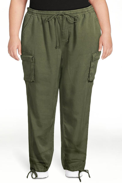 Time and Tru Womens Parachute Cargo Jogger Pants Sea Turtle Size XXL(20) Regular