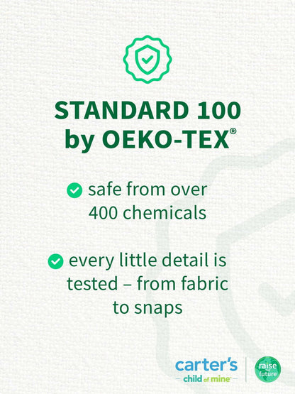 Carters Child of Mine Baby Boy Overall Set 2-Piece Brown Size 18M