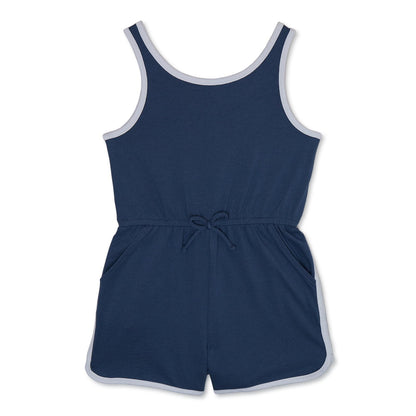 Wonder Nation Girls Sleevless Dolphin Hem Romper Insignia Blue Size M (7-8)