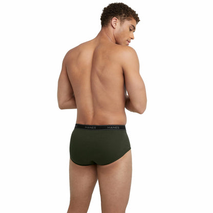 Hanes Mens Mid-Rise Brief Underwear Pack Comfort Flex 6-Pack Assorted Size M