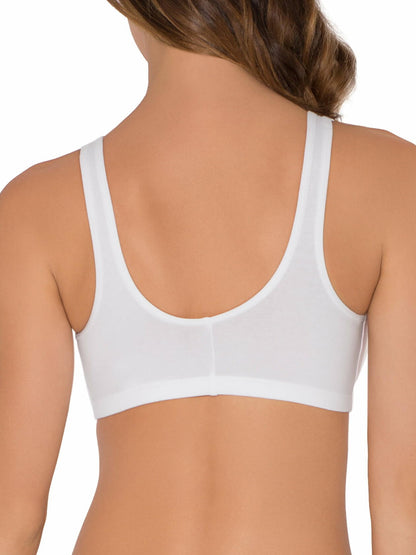 Fruit of the Loom Womens Front Close Bra 2-Pack White/Grey Size 38