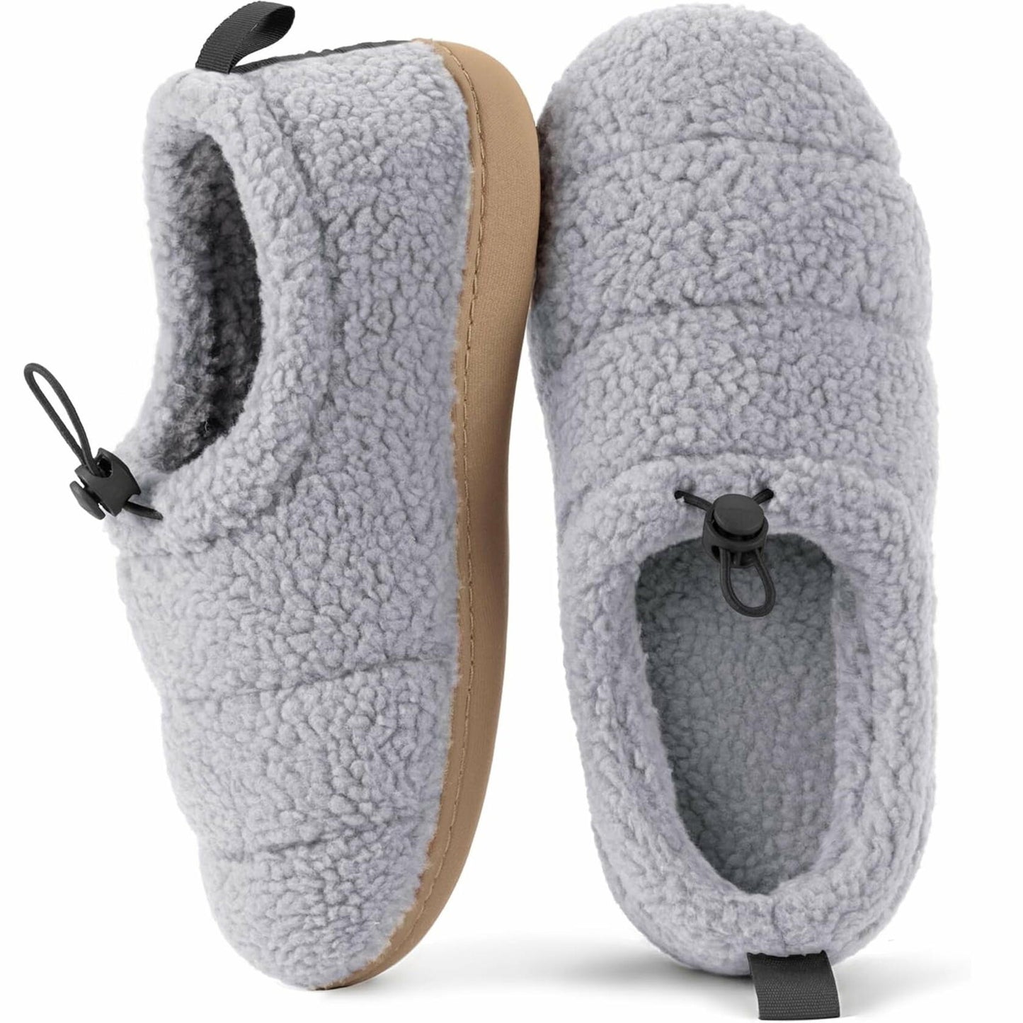 Ravelier Womens Camper Slip-Resistant Moc Slipper Gray Size US 8