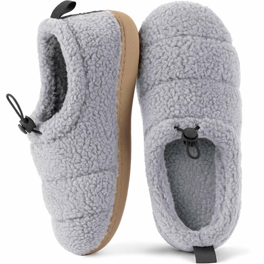 Ravelier Womens Camper Slip-Resistant Moc Slipper Gray Size US 8