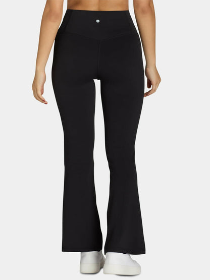 Avia Womens SoftSculpt Flare Leg High Rise Yoga Pants Full Length Black Size S