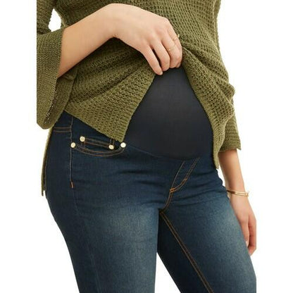 Oh! Mamma Maternity Womens Skinny Jeans with Demi or Full Panel