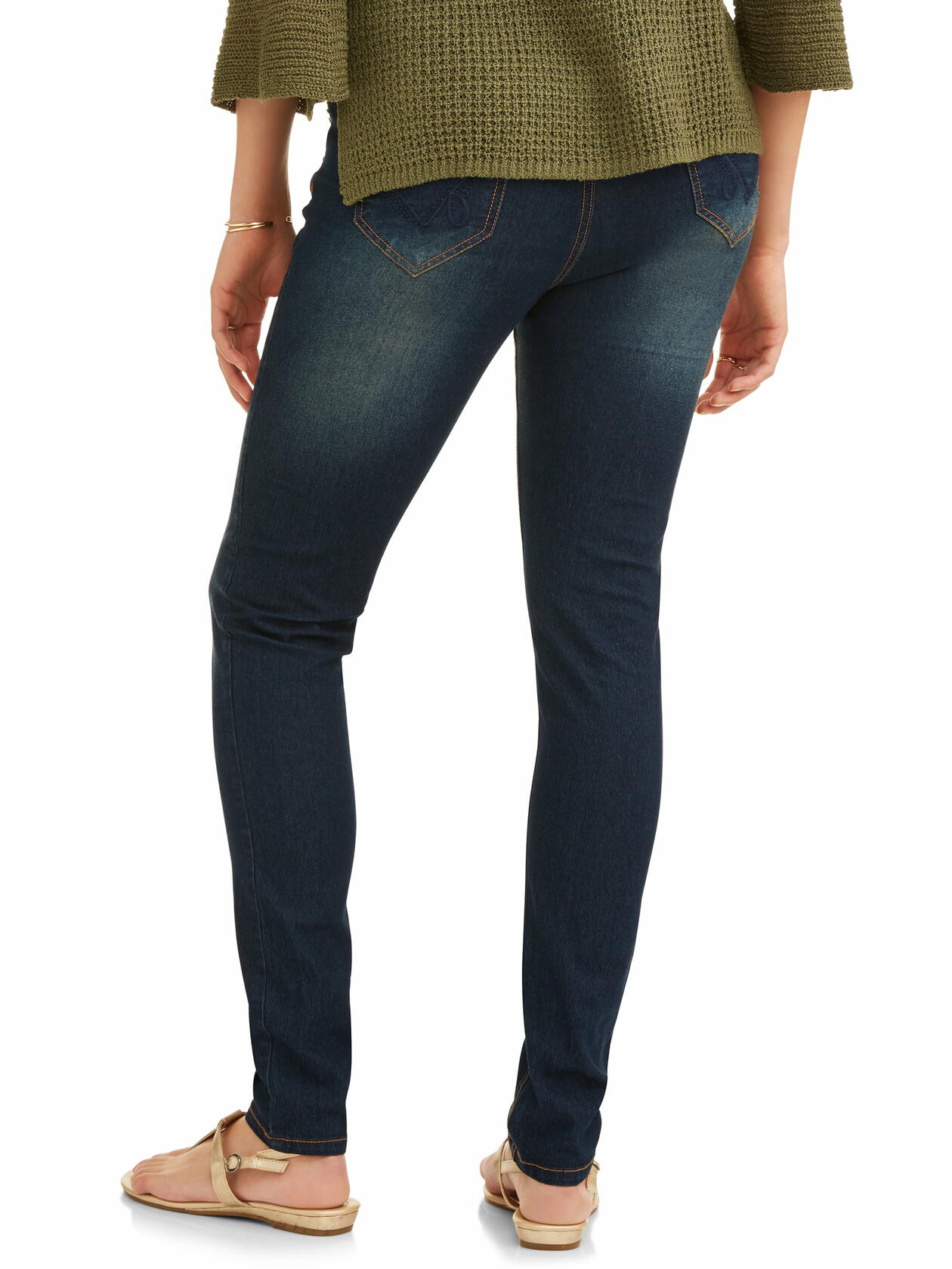 Oh! Mamma Maternity Womens Skinny Jeans with Demi or Full Panel