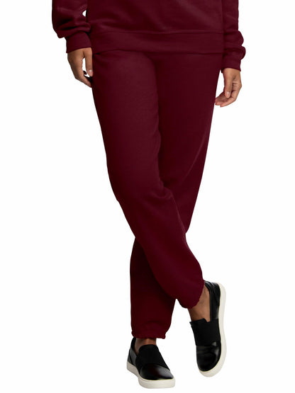 Fruit of the Loom Mens EverSoft Fleece Elastic Bottom Sweatpants with Pockets