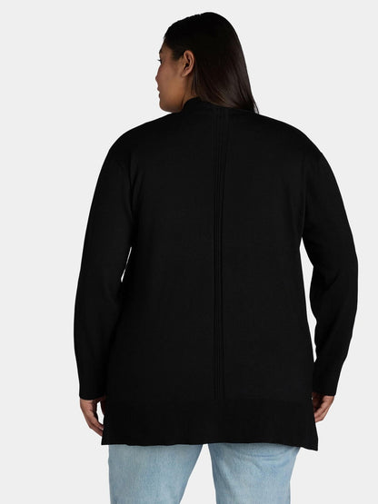 Terra & Sky Womens Fine Gauge Cardigan Lightweight Size 1X