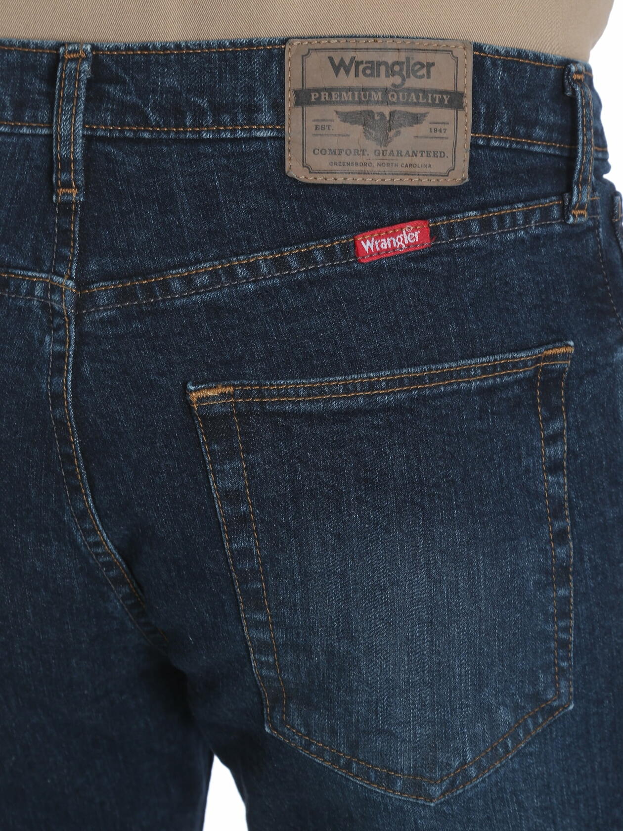 Wrangler Mens and Big Mens Straight Fit Jeans with Flex Metro Size 36x32