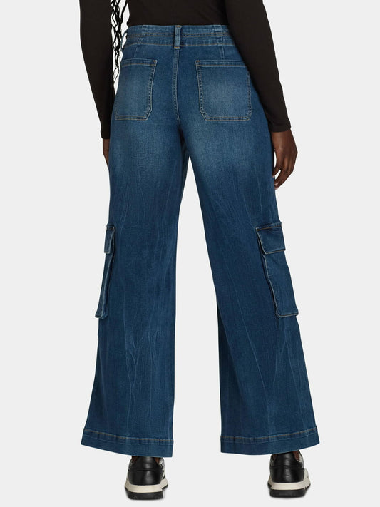 Time and Tru Womens Drawstring Cargo Pants 31" Inseams Dark Vintage Size 6