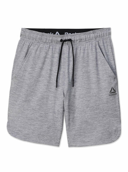 Reebok Mens Performance Knit Delta Shorts Sleet Heather Size XL