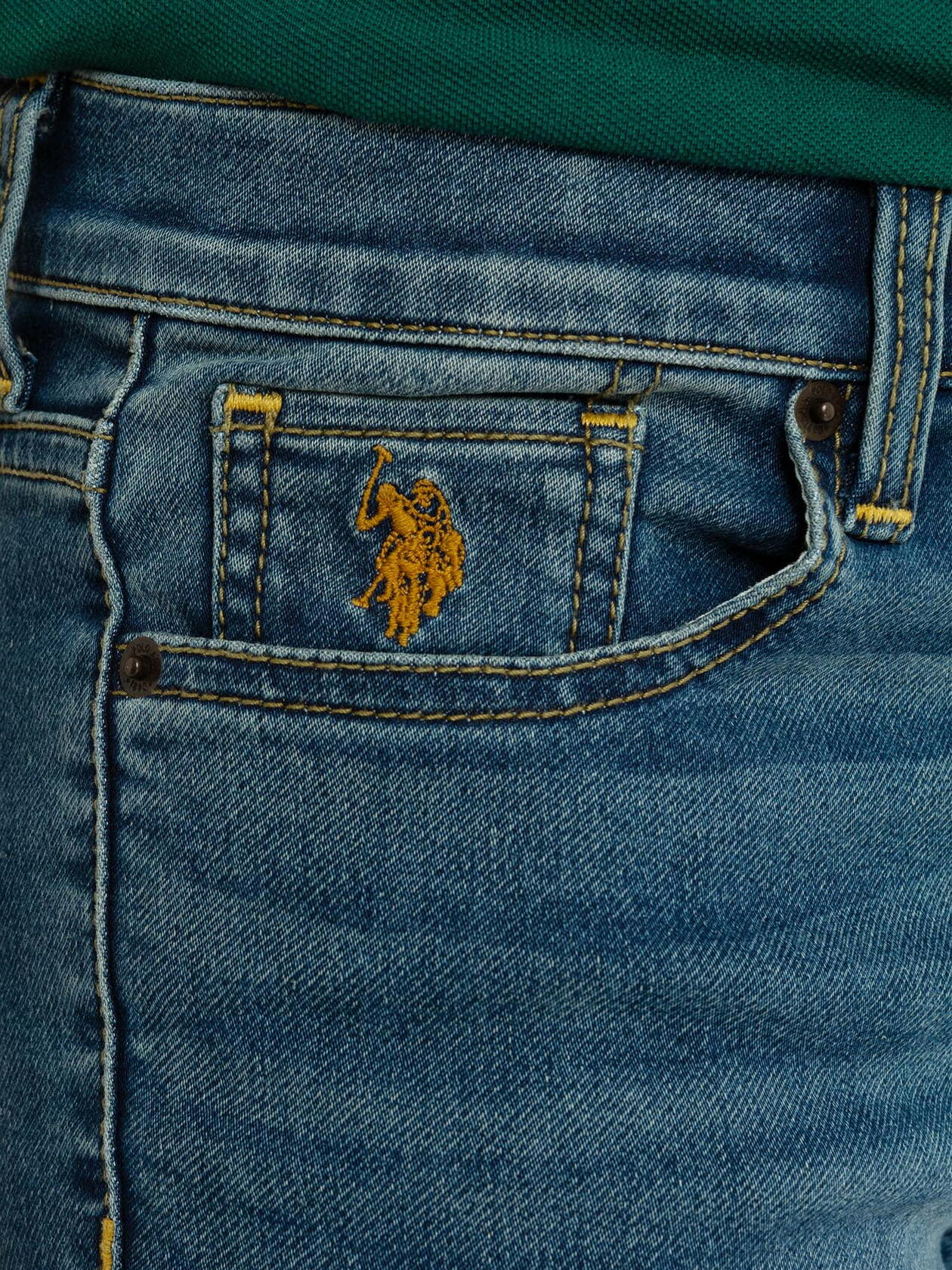 U.S. Polo Assn Boys Skinny Knit Denim Jean Medium Tinted Size 12