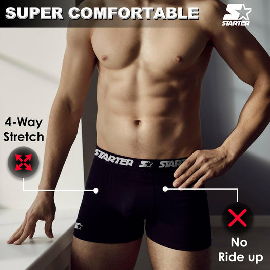 Starter Cotton Mens Briefs Breathable Underwear for Men 6-Pack Assorted Size M