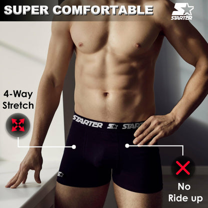 Starter Cotton Mens Briefs Breathable Underwear for Men 6-Pack Assorted Size M
