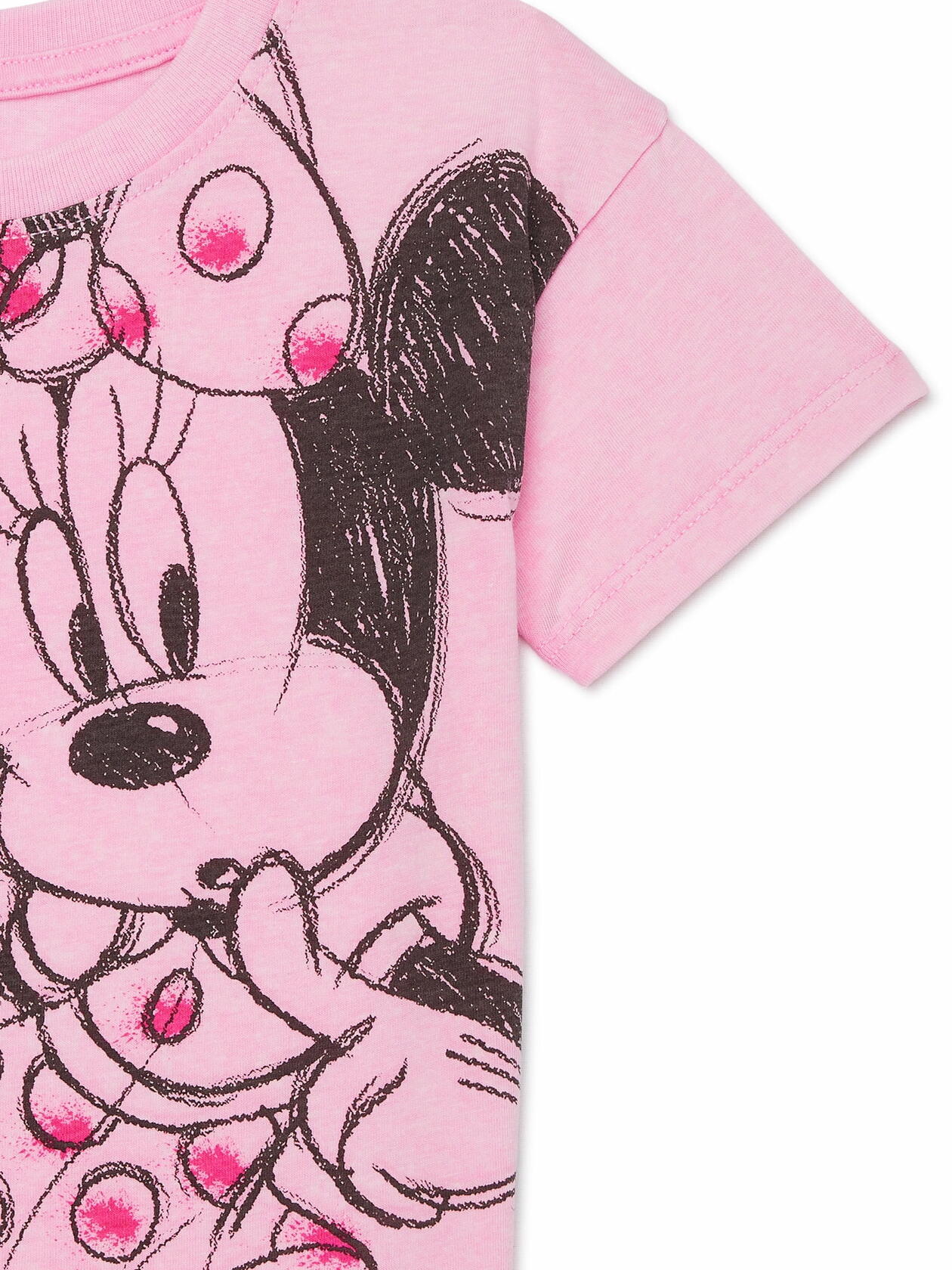 Toddler Short Sleeve Crewneck Tee 2-Pack Hello Kitty / Minnie Mouse Size 5T