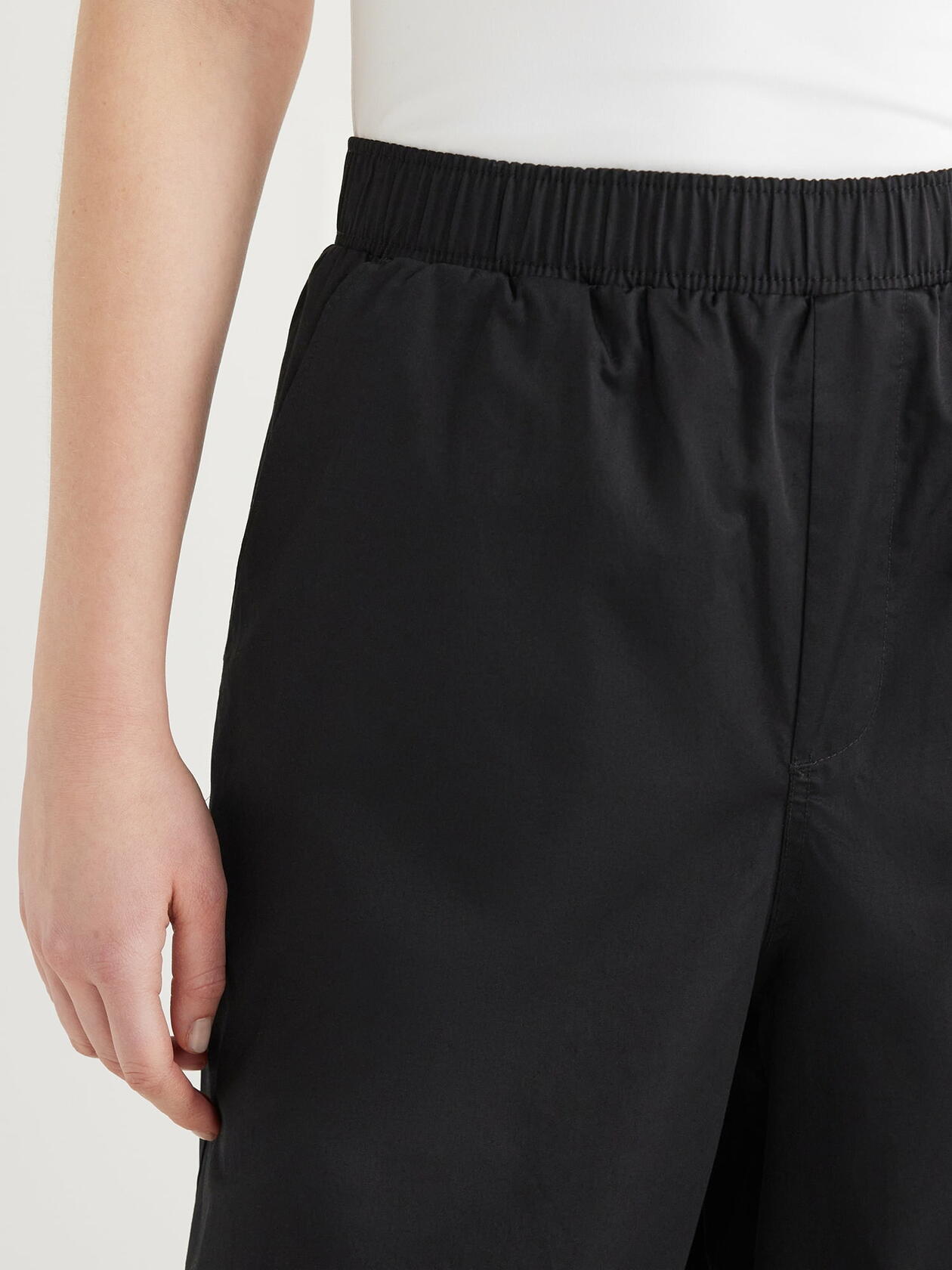 Scoop Womens Cotton Parachute Jogger Pants Black Size M