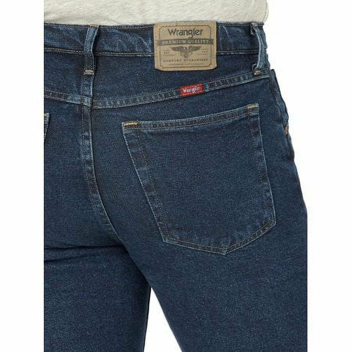 Wrangler Mens and Big Mens Regular Fit Jeans with Flex Midnight Size 44x32