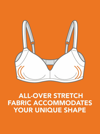 Warners® Blissful Benefits Underarm-Smoothing Lined Comfort Bra White Size L