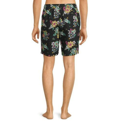 No Boundaries Mens Elastic Waist Swim Shorts with UPF 50+