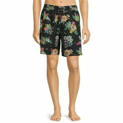 No Boundaries Mens Elastic Waist Swim Shorts with UPF 50+