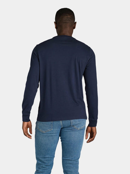 George Mens Cotton Long Sleeve T-Shirt Crewneck 2-Pack Multicolor Size L (12-44)