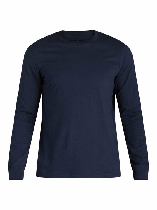 George Mens Cotton Long Sleeve T-Shirt Crewneck 2-Pack Multicolor Size L (12-44)