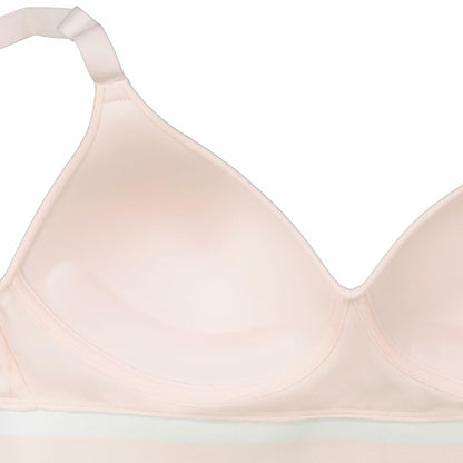 Hanes ComfortFlex Fit Wireless Full-Coverage T-Shirt Bra Light Buff Size S