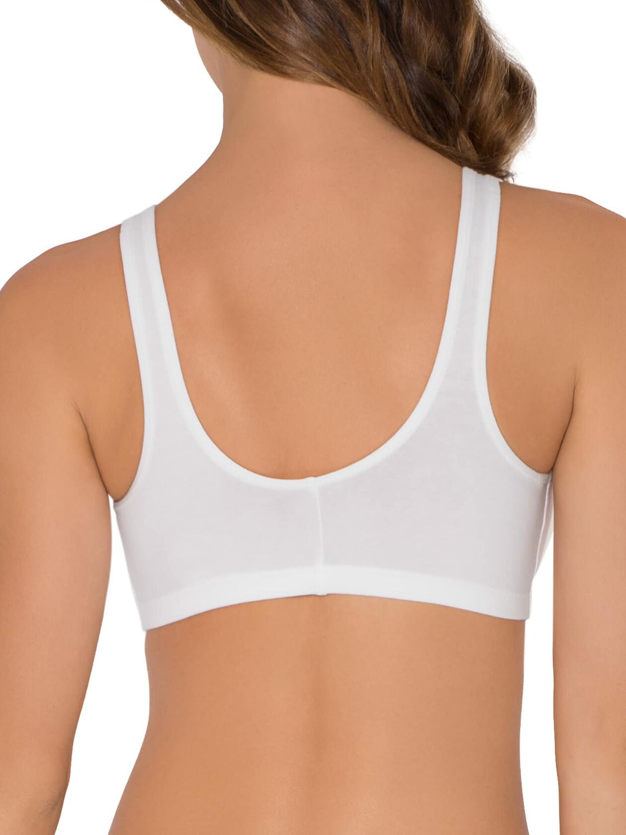 Fruit of The Loom Womens Comfort Sports Bra 2-Pack White/Blushing Rose Size 44