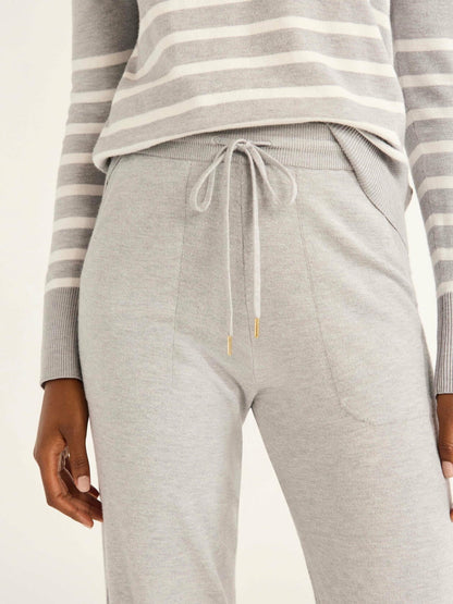 Free Assembly Womens Cozy Yarn Sweater Jogger Pants Light Heather Grey Size 4X