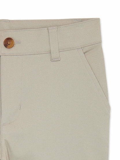 Wonder Nation Boys School Uniform Flat Front Pants Warm Beige Size12 Husky
