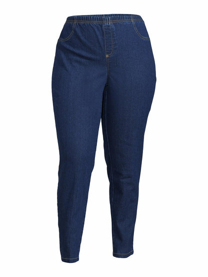 JMS Just My Size by Hanes Womens Plus Jeggings Dark Indigo Size 2X (18W-20W)
